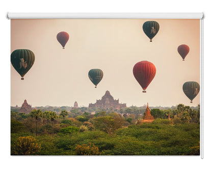 Balloons Over Bagan Printed Picture Photo Roller Blind - 1X2189173 - Art Fever - Art Fever