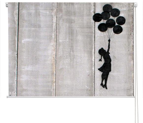 Banksy balloon girl Printed graffiti Picture Photo Roller Blind - RB136 - Art Fever - Art Fever