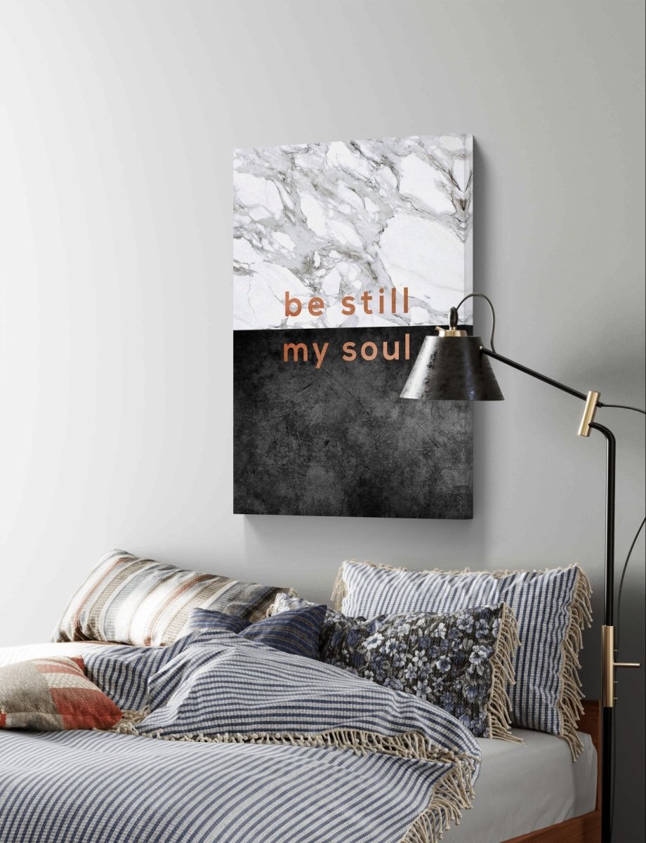 Be Still My Soul Marble Effect Canvas Print Picture Wall Art - 1X2594797 - Art Fever - Art Fever