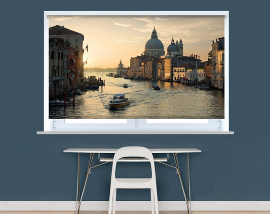 Beautiful calm sunset over Canal Grande in Venice Image Printed Roller Blind - RB967 - Art Fever - Art Fever