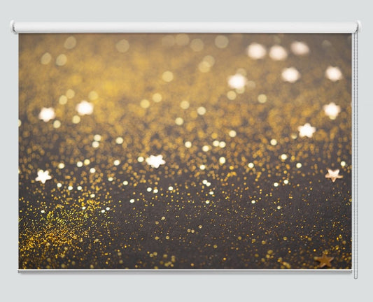 Beautiful Christmas Light And Stars Background Printed Picture Photo Roller Blind - RB1059 - Art Fever - Art Fever
