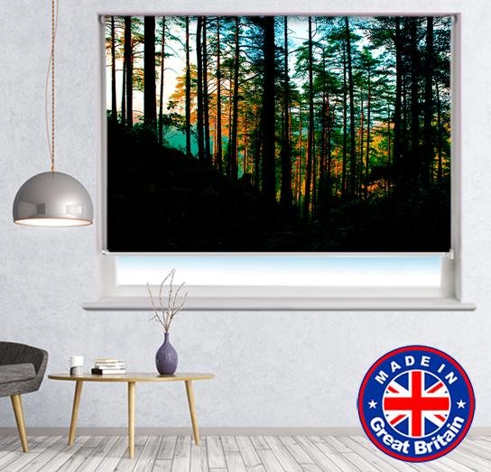 Beautiful woodland landscape Printed Picture Photo Roller Blind - RB670 - Art Fever - Art Fever