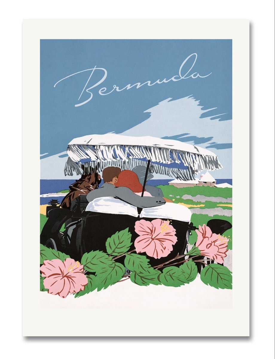 Bermuda (1940 1950) By Adolph Treidler Vintage Travel Poster Canvas Print Picture Wall Art - 1X2565614 - Art Fever - Art Fever