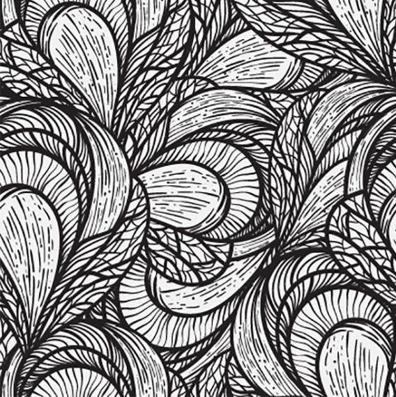 Black White leaf Pattern Printed Picture Photo Roller Blind - RB601 - Art Fever - Art Fever