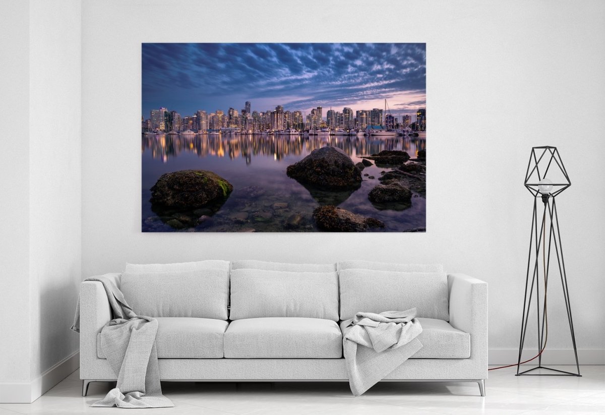 Boats in Vancouver marina Canvas Print Picture - 1X1194621 - Art Fever - Art Fever