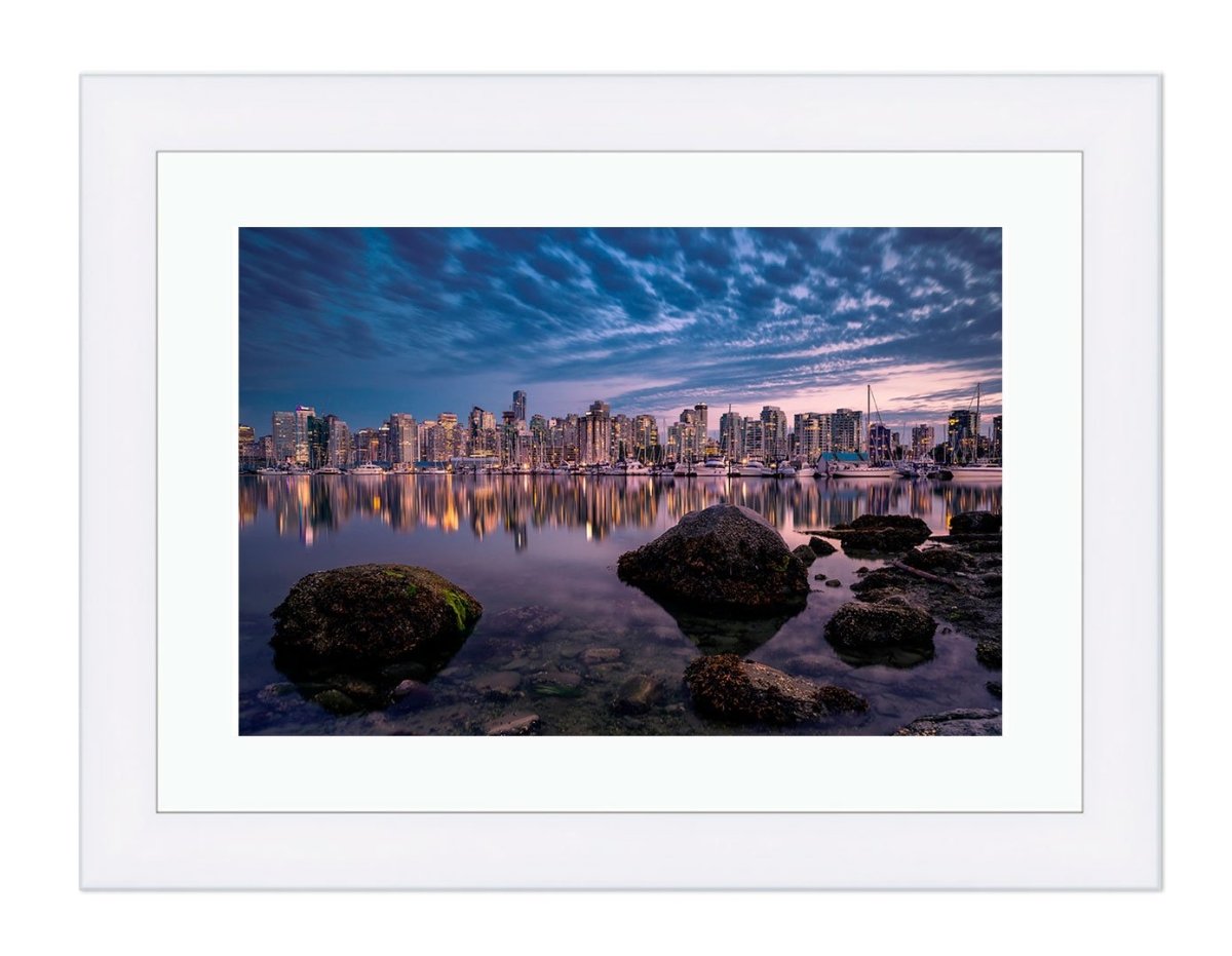 Boats in Vancouver marina Wall Art Framed Mounted Print Picture - 1X1194621 - Art Fever - Art Fever