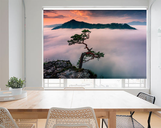 Bonsai Tree over the clouds Printed Photo Roller Blind - 1X1853971 - Art Fever - Art Fever