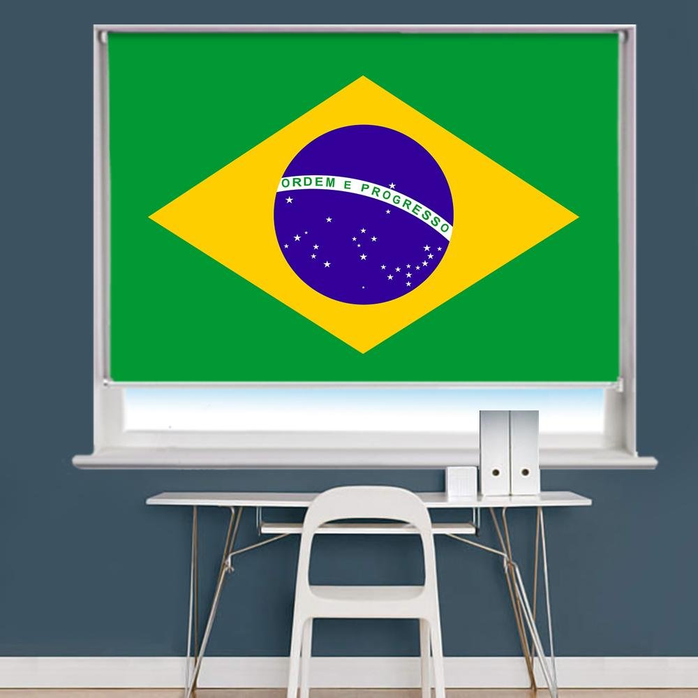 Brazil Flag Printed Picture Roller Blind - RB761 - Art Fever - Art Fever