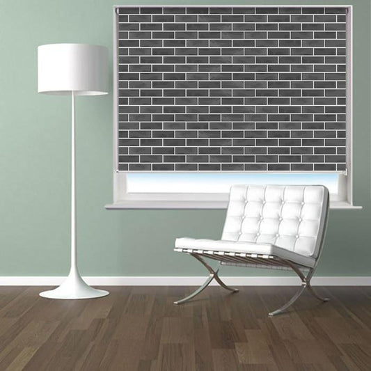 Brick Wall Effect Printed Photo Picture Roller Blind - RB401 - Art Fever - Art Fever