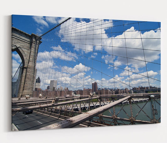 Brooklyn Bridge New York Printed Canvas Print Picture - SPC171 - Art Fever - Art Fever