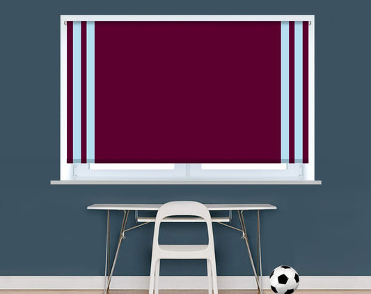 Burnley Football Colours Image Printed Picture Roller Blind - RB929 - Art Fever - Art Fever