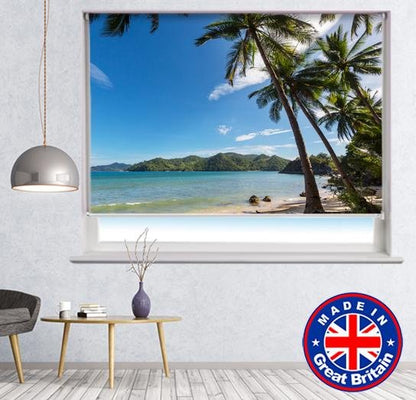 Calming Beach View Printed Picture Photo Roller Blind - RB637 - Art Fever - Art Fever