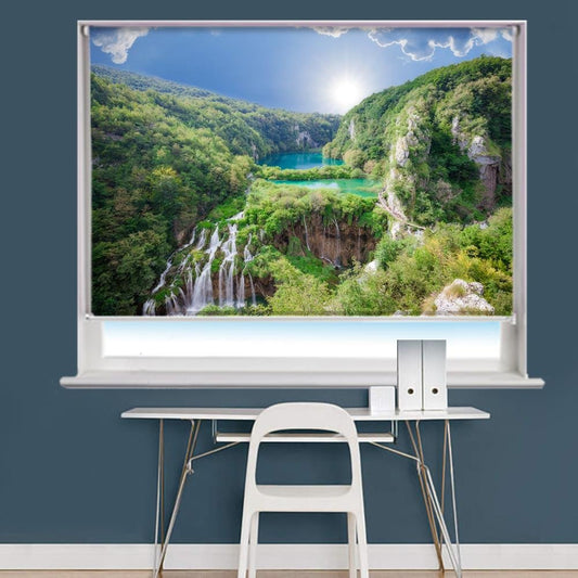 cascade through the Forest Printed Picture Photo Roller Blind - RB708 - Art Fever - Art Fever