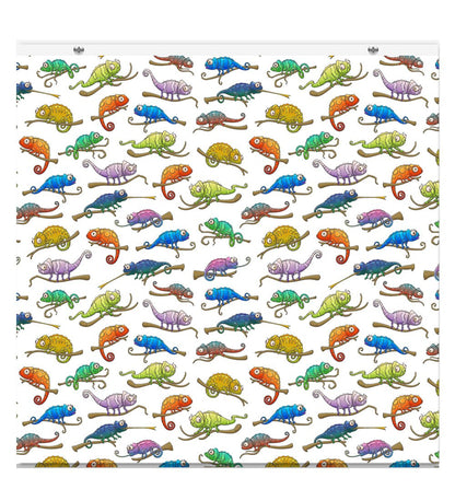 Chameleons seamless pattern EasyBlock Printed Cordless Blackout Blind with Toggle attachment - EB47 - Art Fever - Art Fever