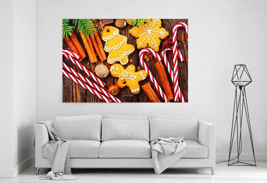Christmas Candy Sweets Printed Canvas Print Picture - SPC196 - Art Fever - Art Fever