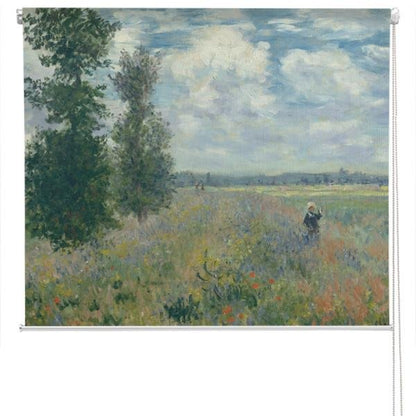 Claude Monet Poppy Fields near Argenteuil Art Printed Picture Photo Roller Blind - RB282 - Art Fever - Art Fever