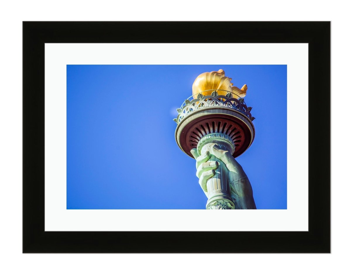 Close up of Statue of Liberty NYC Framed Mounted Print Picture - FP25 - Art Fever - Art Fever