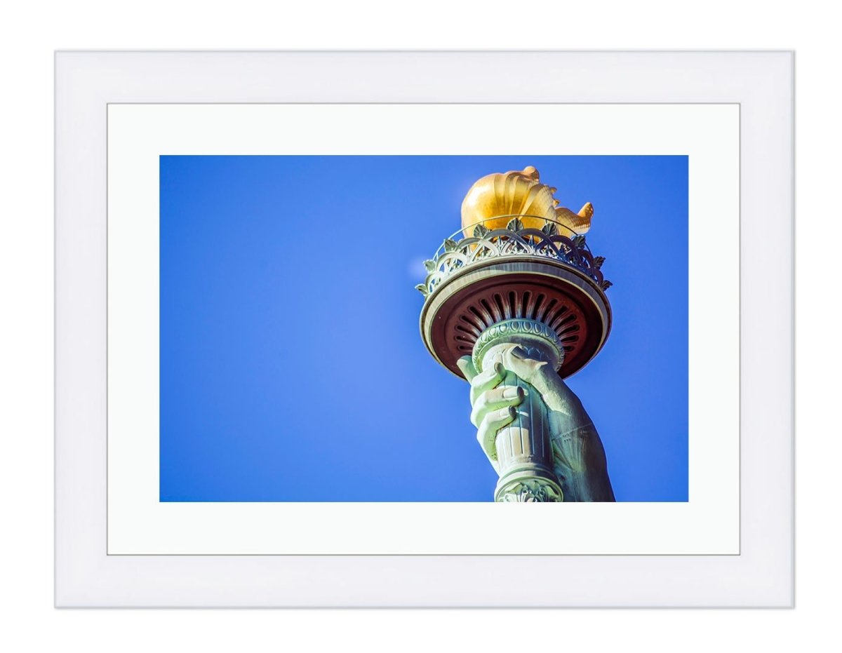 Close up of Statue of Liberty NYC Framed Mounted Print Picture - FP25 - Art Fever - Art Fever