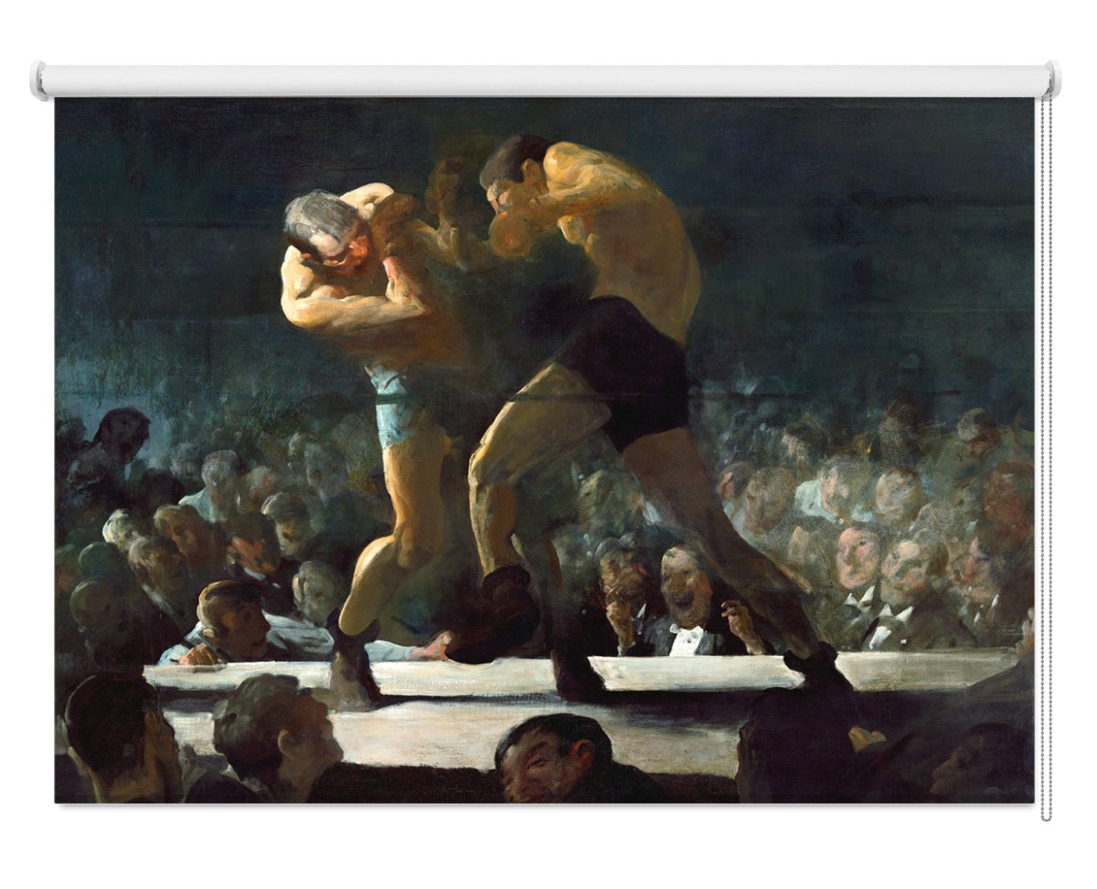 Club Night painting by George Wesley Bellows Printed Photo Roller Blind - RB1271 - Art Fever - Art Fever