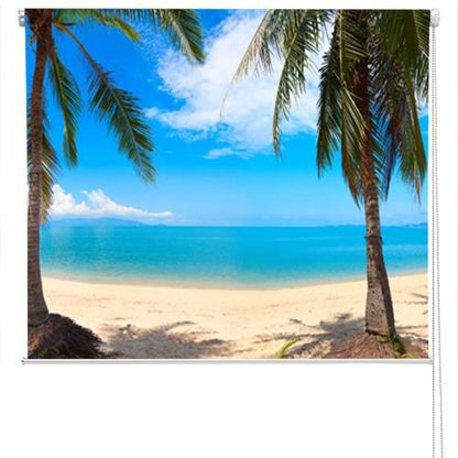 Coconut palm Trees in Thailand Printed Photo Picture Roller Blind - RB57 - Art Fever - Art Fever