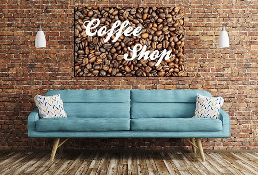 Coffee Shop Image Printed Onto A Single Panel Canvas - SPC128 - Art Fever - Art Fever