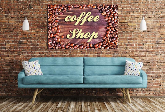 Coffee Shop Image Printed Onto A Single Panel Canvas - SPC129 - Art Fever - Art Fever