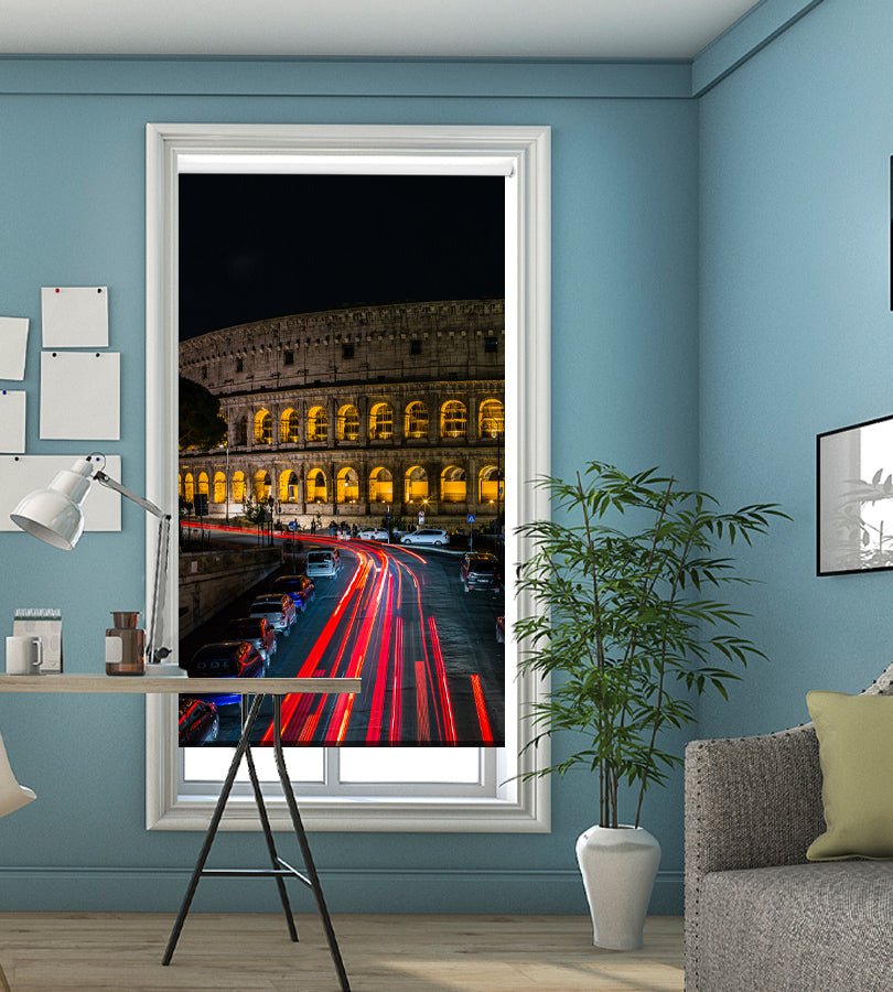 Colosseum at night Printed Picture Photo Roller Blind - 1X2327247 - Art Fever - Art Fever