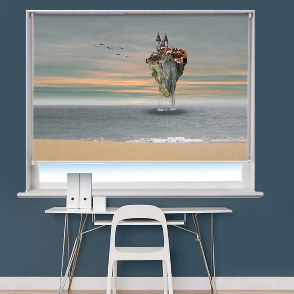 Composing Island In The Sea Image Printed Roller Blind - RB811 - Art Fever - Art Fever