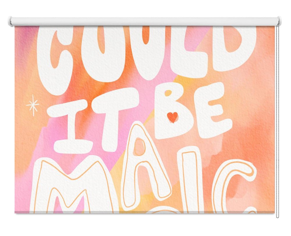 Could it Be Magic - Peach Pink Printed Picture Photo Roller Blind - 1X2674719 - Pictufy - Art Fever