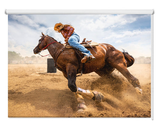 Cowboy Rodeo Printed Picture Photo Roller Blind - 1X2362082 - Art Fever - Art Fever