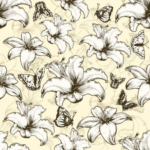 Cream Abstract Floral Printed Picture Photo Roller Blind - RB528 - Art Fever - Art Fever