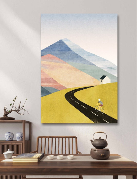 Cycling Home Canvas Print Wall Art Picture - 1X2463913 - Art Fever - Art Fever