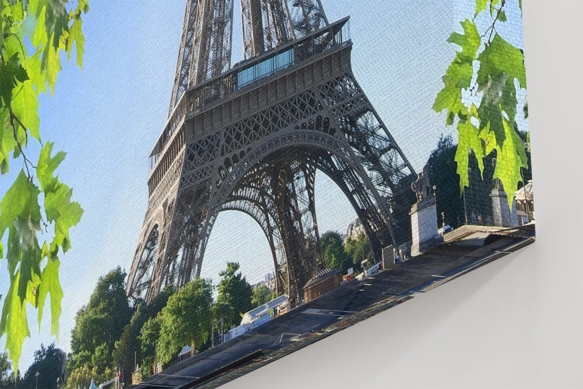 Eiffel Tower and maple tree in Paris Printed Canvas Print Picture - SPC157 - Art Fever - Art Fever