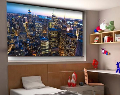 Empire State at Night New York Skyline Printed Picture Photo Roller Blind - RB286 - Art Fever - Art Fever