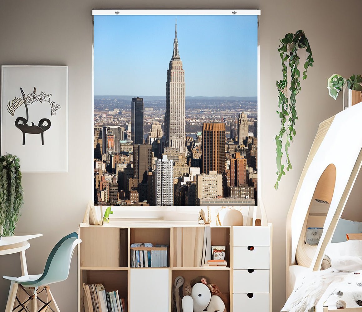 Empire State Building NYC EasyBlock Printed Cordless Blackout Blind with Toggle attachment - EB40 - Art Fever - Art Fever