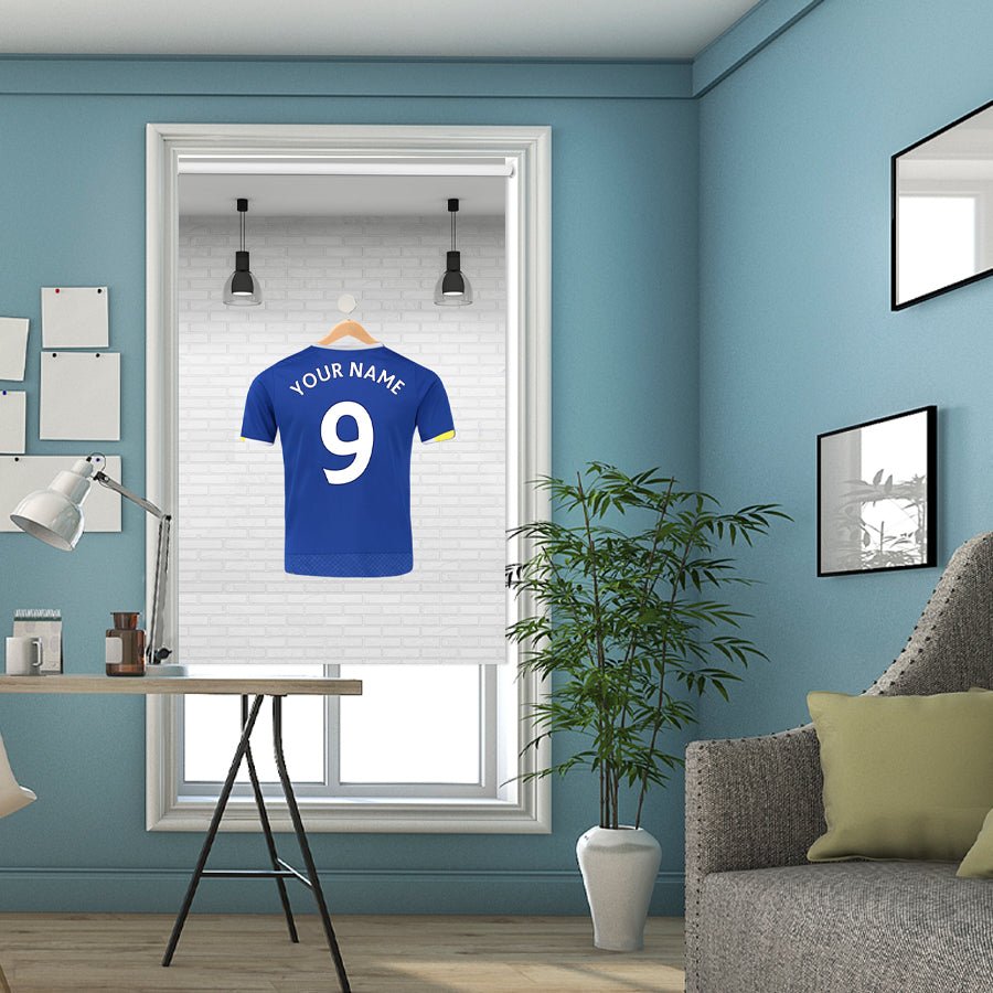Everton Blue Your Name Football Kit Printed Picture Photo Roller Blind - RB1294 - Art Fever - Art Fever