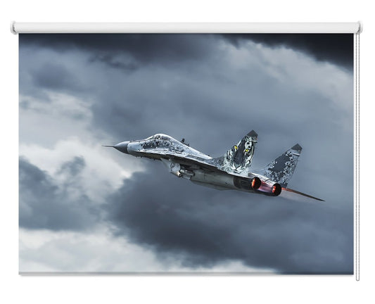 Eye Of The Tiger Fighter Jet Printed Picture Photo Roller Blind - 1X713453 - Art Fever - Art Fever