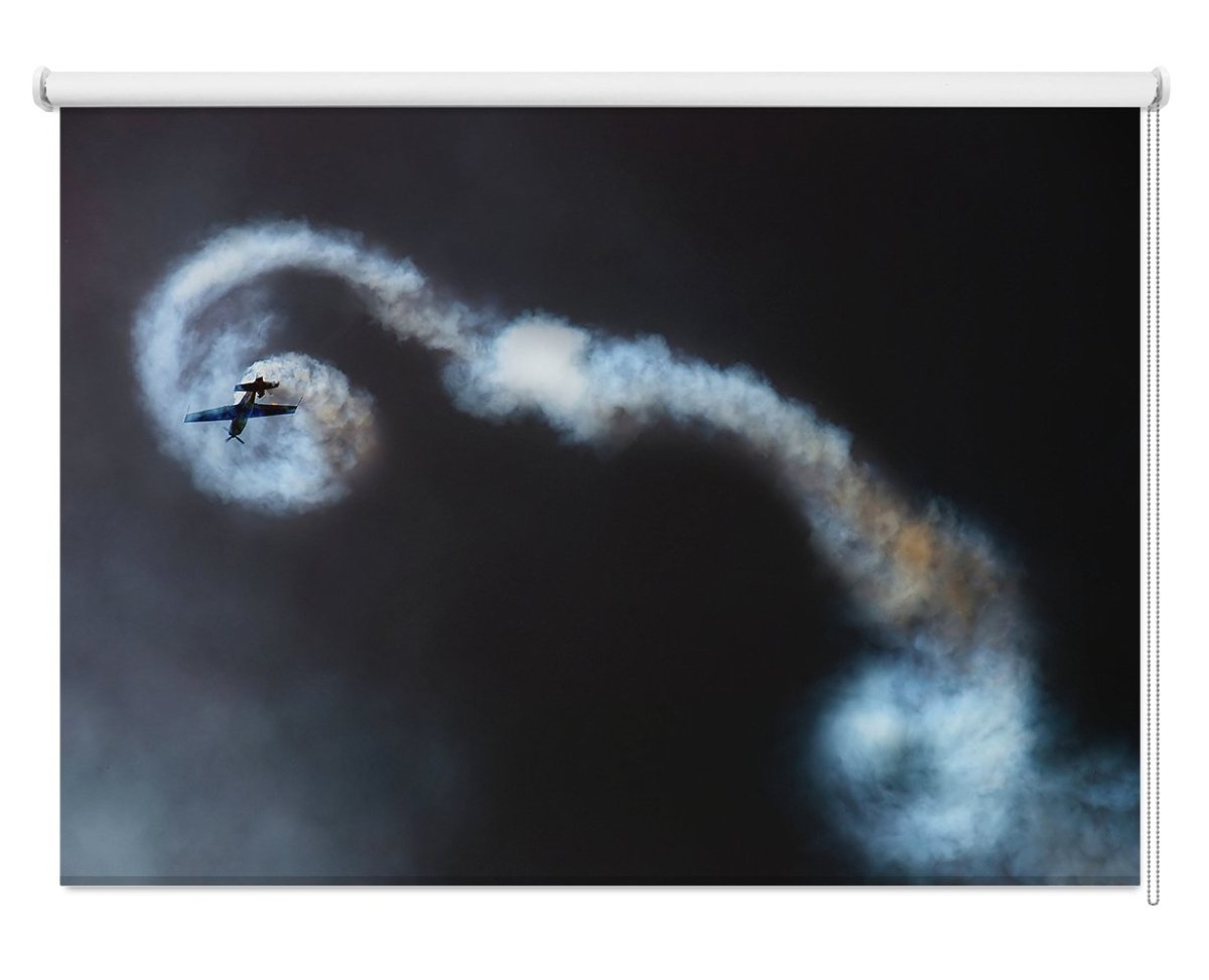 Fighter Jet Looping Printed Picture Photo Roller Blind - 1X139747 - Art Fever - Art Fever
