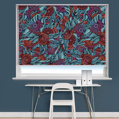 Floral Pattern 2 Image Printed Roller Blind - RB956 - Art Fever - Art Fever