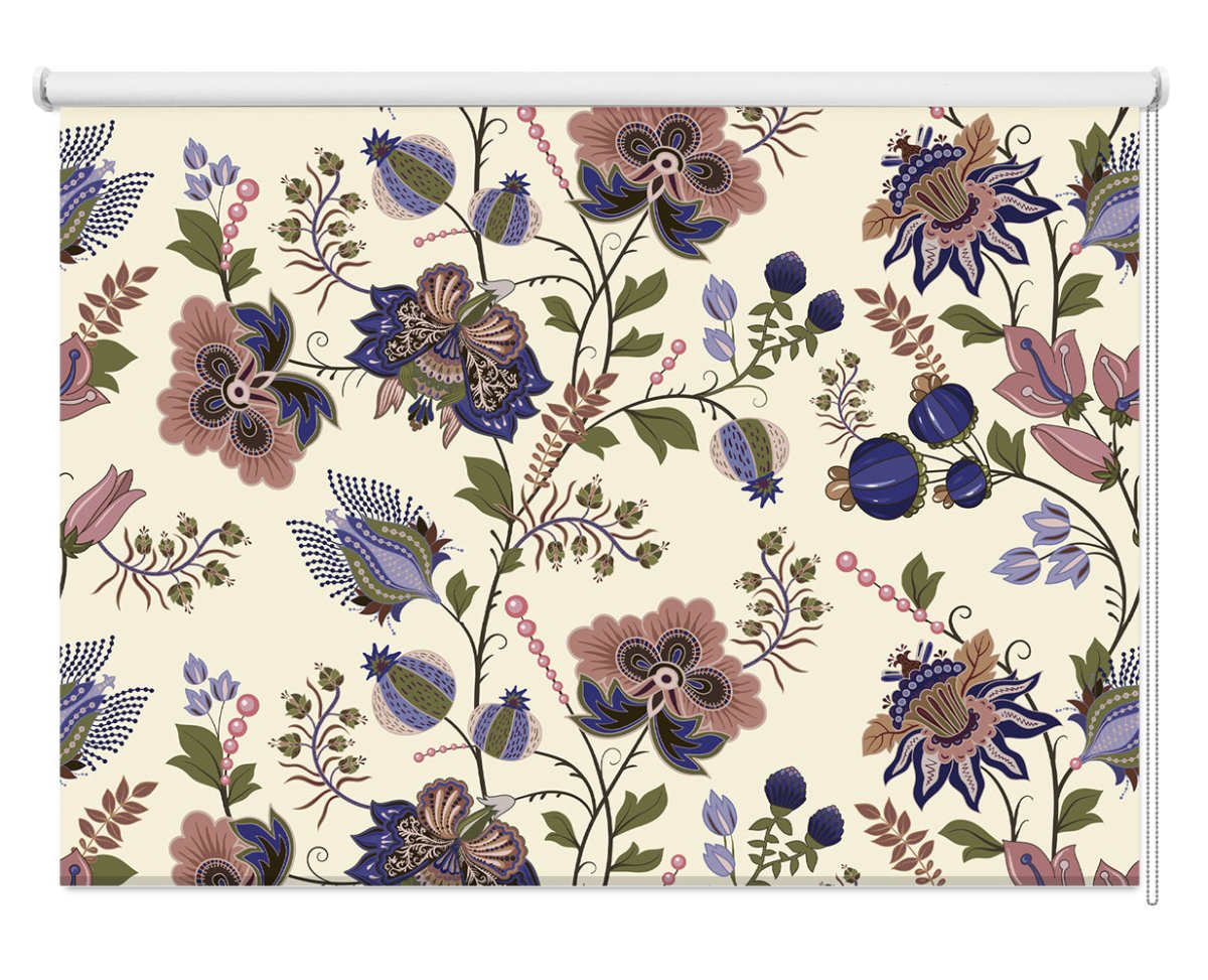Floral seamless pattern Printed Photo Roller Blind - RB1223 - Art Fever - Art Fever