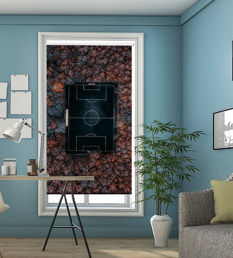 Football in the Forest Printed Picture Photo Roller Blind - 1X1755916 - Art Fever - Art Fever