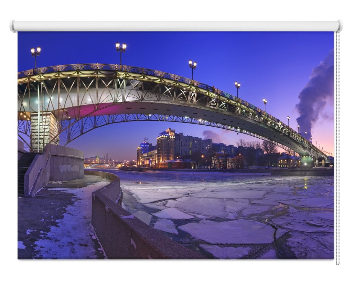 Frozen Moscow River Printed Picture Photo Roller Blind - 1X30862 - Art Fever - Art Fever