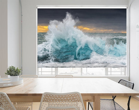 Frozen Wave in Iceland Printed Picture Photo Roller Blind- 1X1221615 - Art Fever - Art Fever