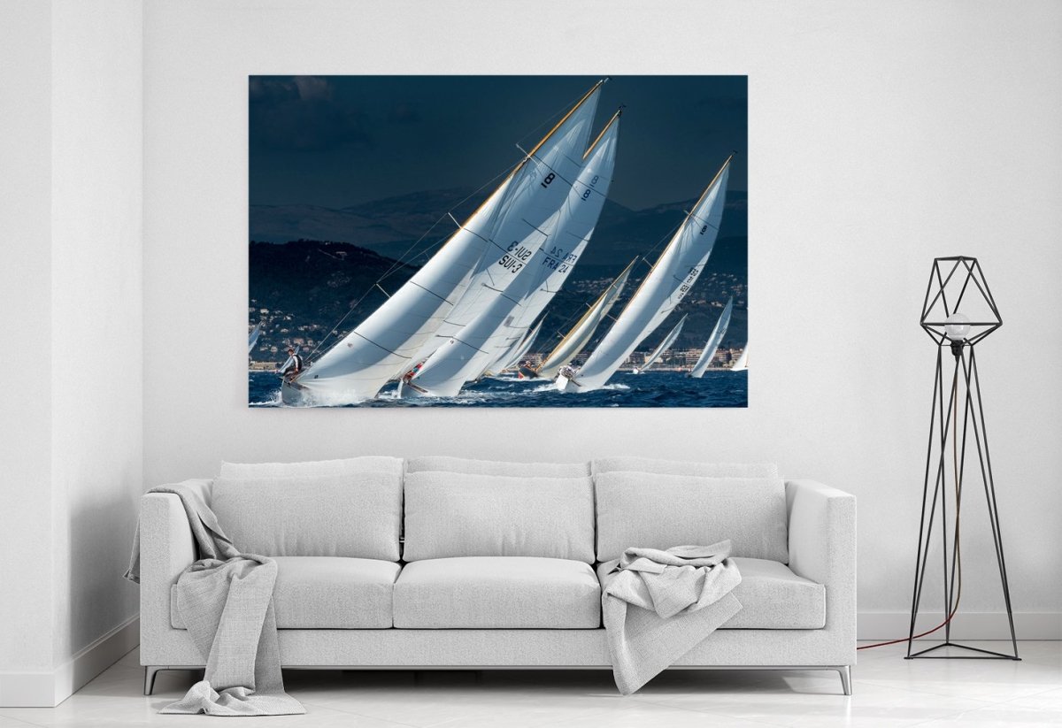 Full Speed Yacht Race Canvas Print Picture - 1X1259894 - Art Fever - Art Fever