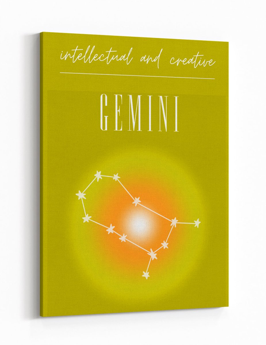 Gemini Zodiac Constellation Canvas Print Wall Art Picture | Photo ...