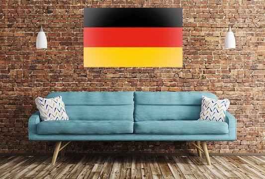 German Flag Image Printed Onto A Single Panel Canvas - SPC55 - Art Fever - Art Fever
