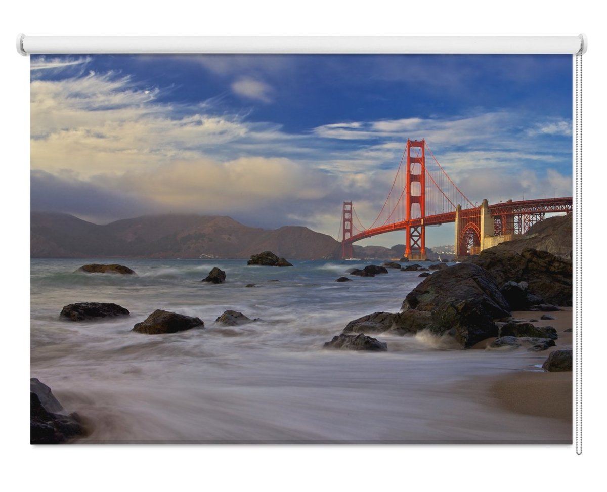 Golden Gate Bridge Printed Picture Photo Roller Blind - 1X37638 - Art Fever - Art Fever