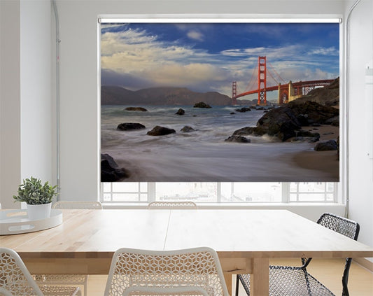 Golden Gate Bridge Printed Picture Photo Roller Blind - 1X37638 - Art Fever - Art Fever
