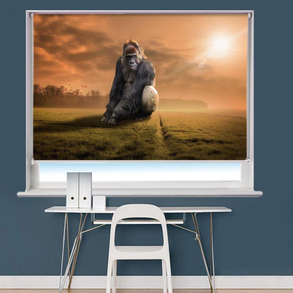 Gorilla Scene Image Printed Roller Blind - RB851 - Art Fever - Art Fever