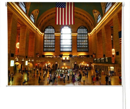 Grand Central Station New York Printed Picture Photo Roller Blind - RB287 - Art Fever - Art Fever